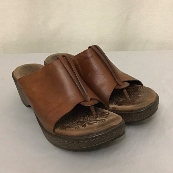Born 7 Hanita Women’s Sandals Leather Comfort Flip Flops Boho Festival Brown - Picture 1 of 11